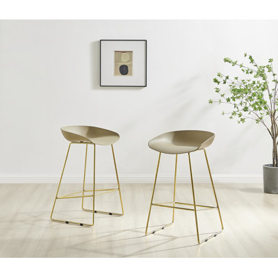 Lotti Bar Stool with Steel Frame
