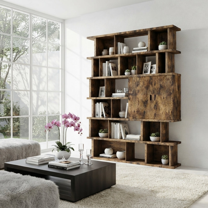 Bibliothèque industrielle 86 "avec armoire de rangement H 86"