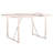5-Piece Dining Table Chairs Set, Rectangular Dining Room Table Set for 4, Modern Dining Table with 4 PU Leather Chairs, White