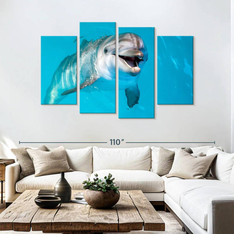 Brampt Dolphin's Smile, 54" H x 84" W