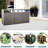 Grey Metal Garbage Storage Shed For Yard Lawn - Accommodates 3 Trash Cans, , Rot-, Easy To Use And Assemble Bin Shed, Holds Made Of Galvanized Steel, Clean