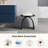 16.7'' Solid Surface Shower Bench Stool In Black-116271625