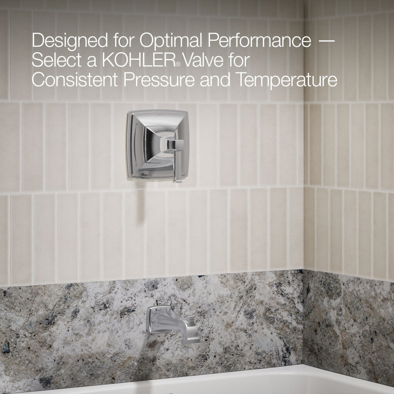 Riff Bath and Shower Faucet Trim, Polished Chrome