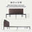 Bree Metal Upholstered Platform Bed with Curved Headboard-54692849-54692851