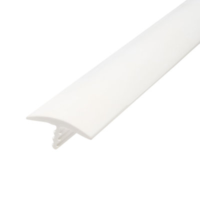 Moulure en T en plastique de 0,8125 po d'épaisseur x 0,8125 po de largeur x 300 po de longueur