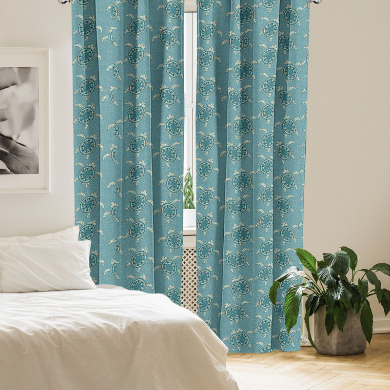 Rideaux 4 panneaux East Urban Home, L 56 po x L 84 po