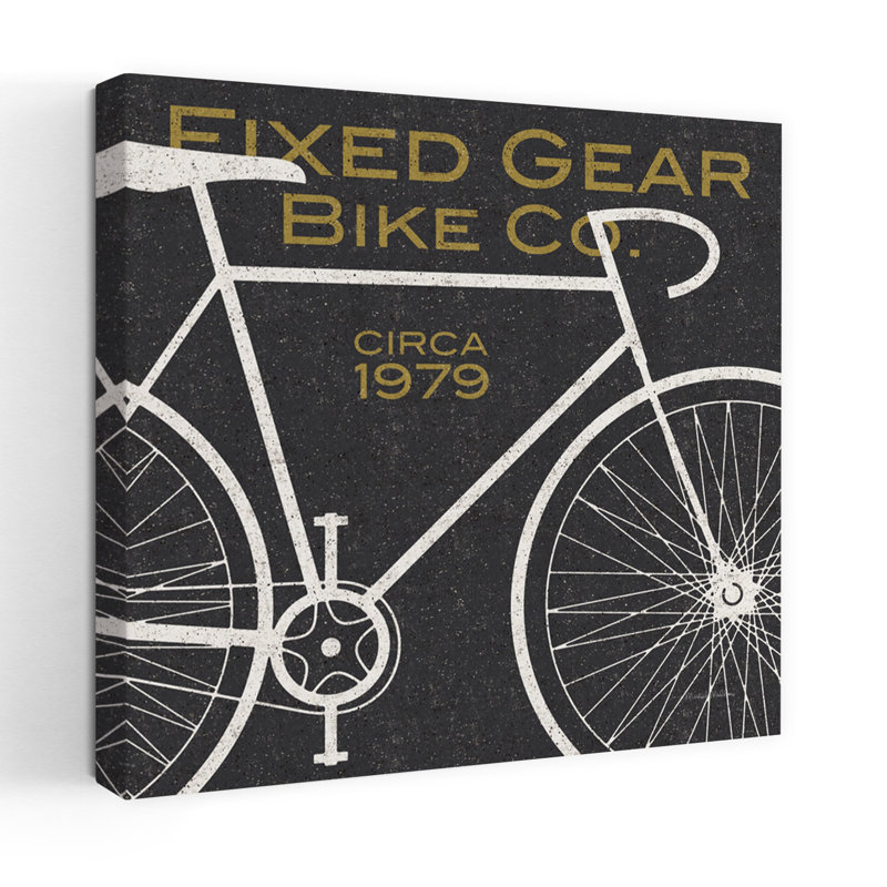 Fixed Gear Bike Co, art contemporain, H 24 po x l 24 po