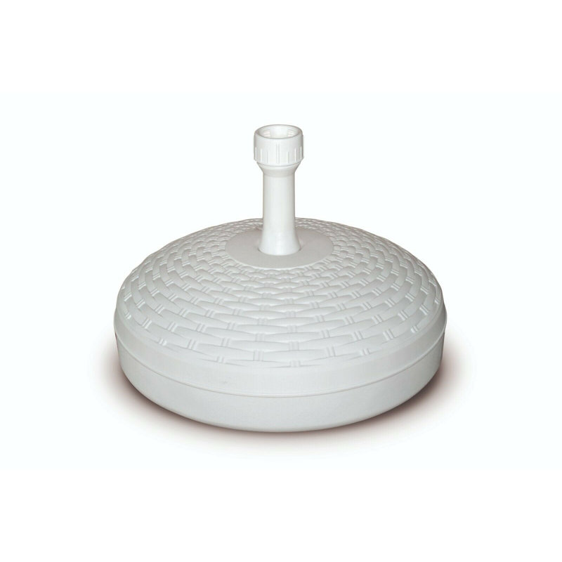 Abington 0.98kg Plastic Free Standing Umbrella Base, White
