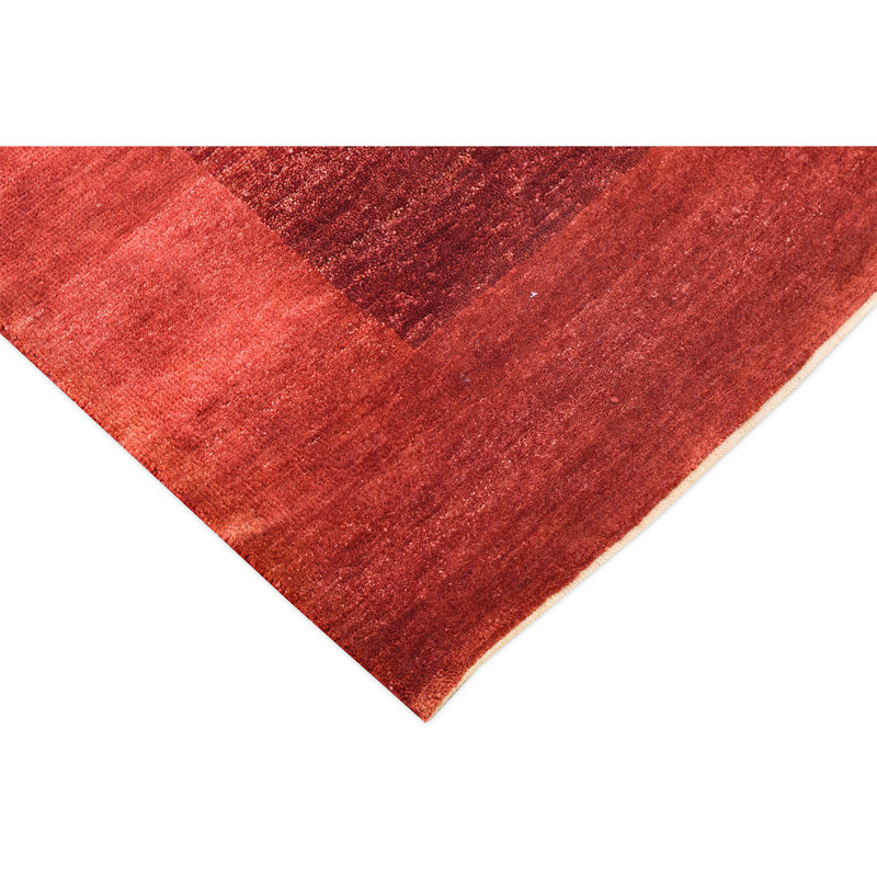 Wool Southwestern Area Rug in Red, Rectangle 8' x 10'