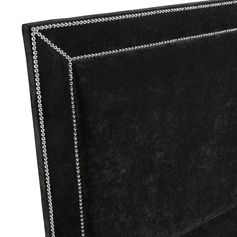 Daveney Upholstered Headboard, Black, Kingsize