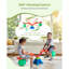 Kids Seesaw 55 lbs Capacity 360 Degrees Rotating Teeter Totter Aged 3+