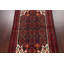 Tapis rouge en laine noué à la main de conception unique 3 pi 10 po x 6 pi 6 po Tomi
