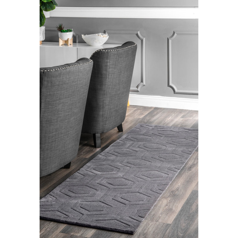 Schuykill Wool Geometric Indoor Rug, Runner 2' 6" x 8'