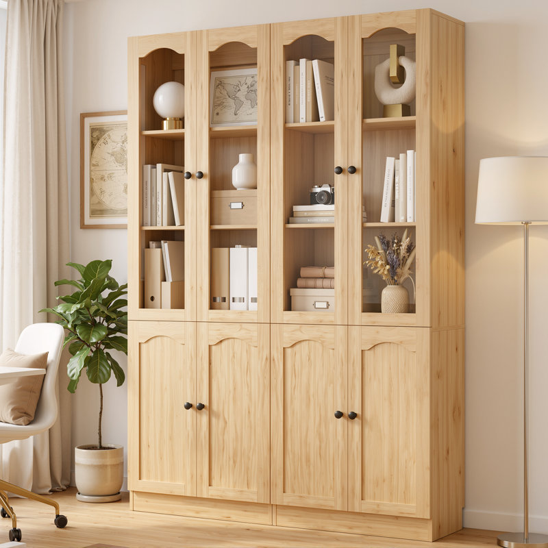 Wardrobe with Glass Door, Natural