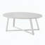 Table basse moderne en bois ovale-129231952