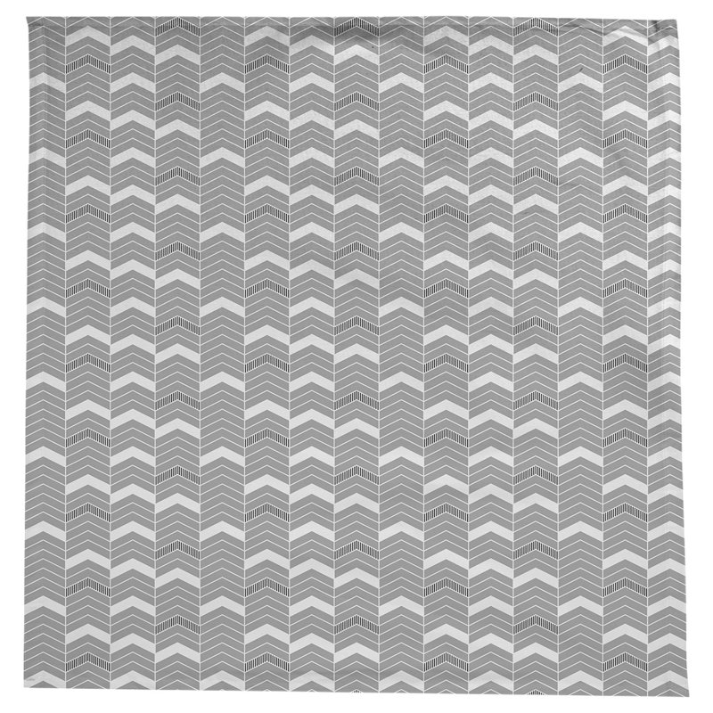 Nappe à chevrons à traits Stephenie, Noir