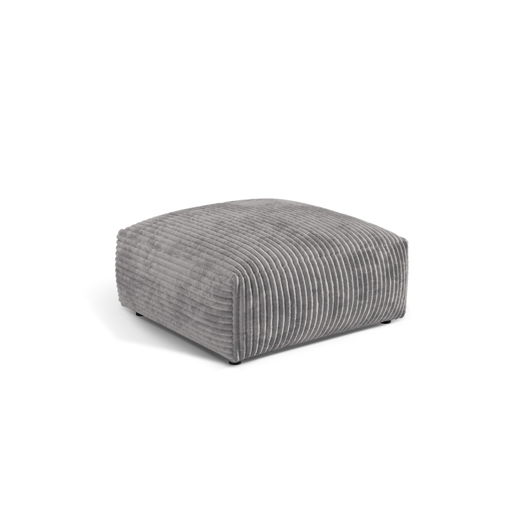 Carlens 106cm Wide Solid Colour Pouffe Ottoman