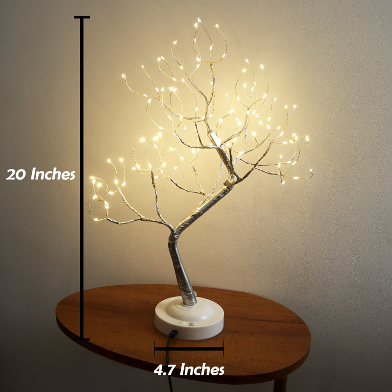 20" LED Lighted Tabletop Trees Bonsai