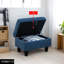 Repose-pieds de rangement rectangulaire 28,5 po Keevha-322328698