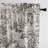 Elysees 100% Cotton Toile Room Darkening Rod Pocket Single Curtain Panel-60144357-60144355