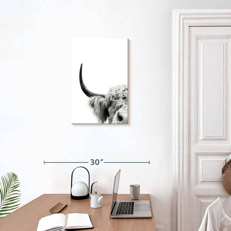 Brampt Peeking Cow II, 24" H x 16" W