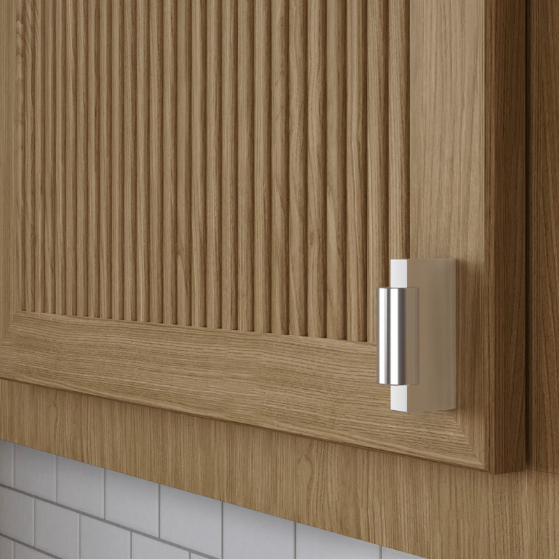 4623 Modern Knob, Polished Nickel