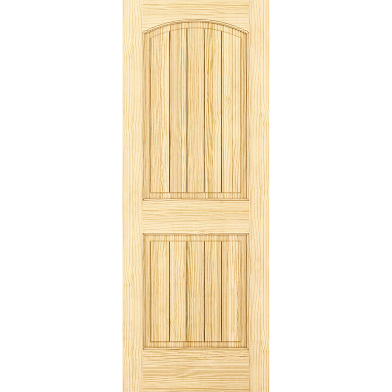 Porte standard lambrissée en bois manufacturé brut, 30 po x 80 po