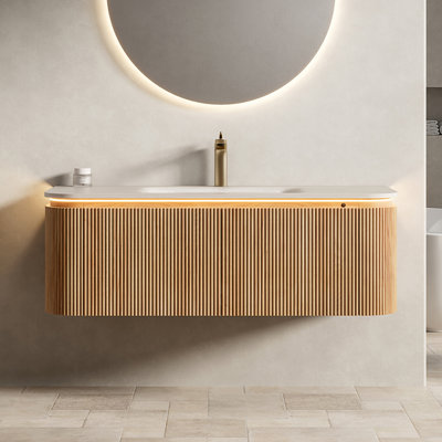 Single Bathroom Vanity with Engineered Stone Top