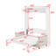 Lit escamotable double pleine grandeur avec coussin-341026599-341026596