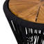Table d'appoint d'extérieur noire en bois d'acacia et corde tissée Scott Living Nara-131262031