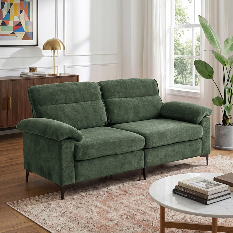 2 Seater Sofa, Dark Green
