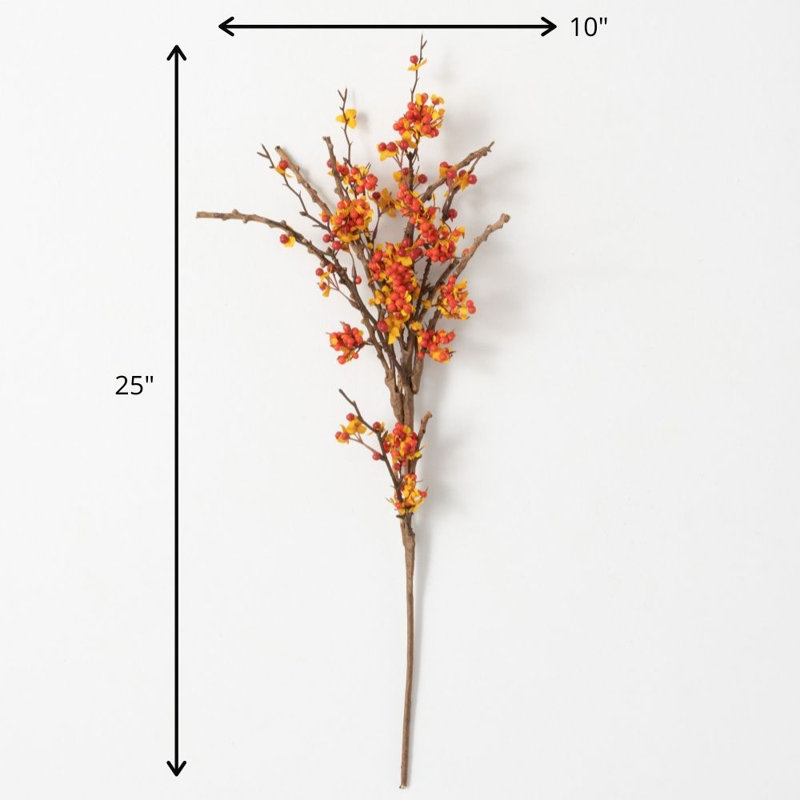 Branche de feuillage artificiel Eliyana 25 po