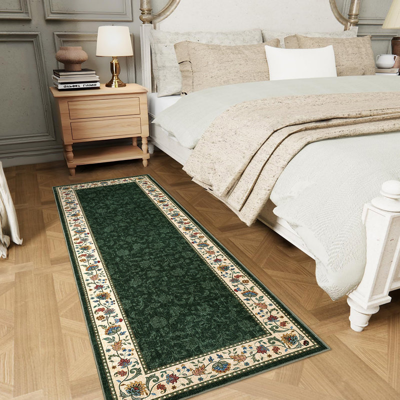 Tapis lavable Farmhouse Floral, Tapis de couloir 2 pi x 6 pi