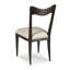 Chaise d'appoint silhouette en lin beige-99405681