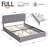 Huntsville 4-Drawer Velvet Upholstered Platform Bed-245840175-245840173