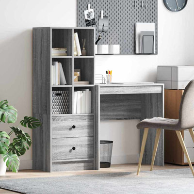Desk With Storage With Drawer 2 Pcs 70 X 40 X 76 Cm