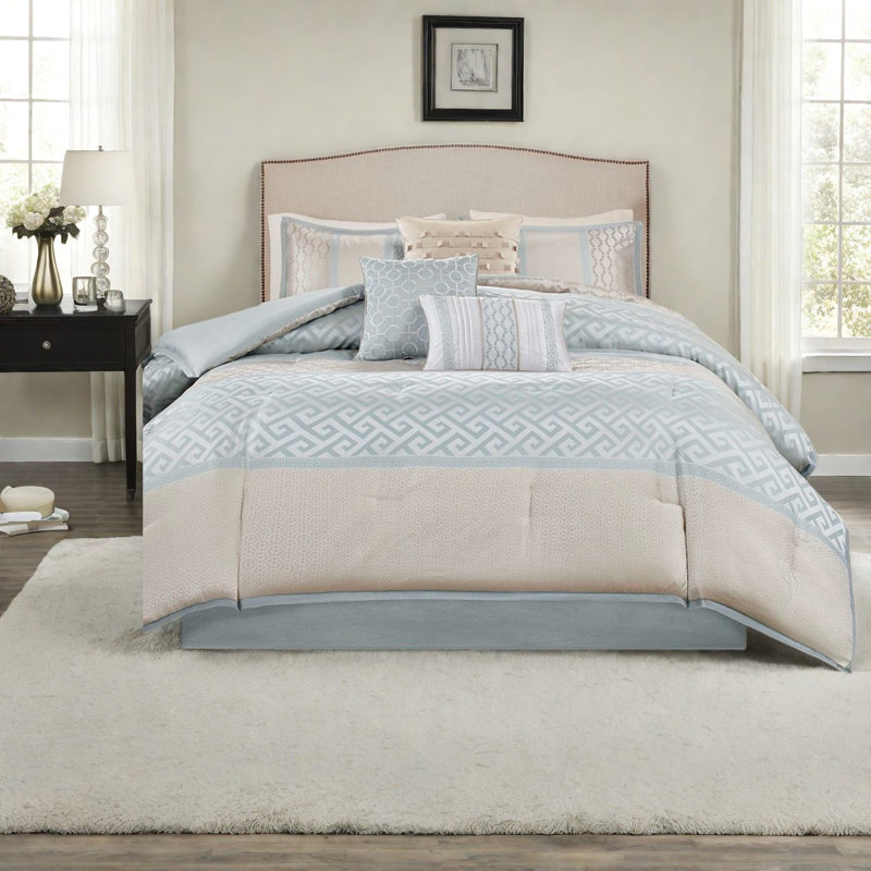 Ensembles de literie de luxe, polyester très grand californien jacquard confort moderne