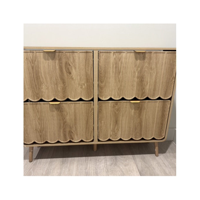16 Pair Shoe Storage Cabinet - Natural