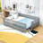Convertible Wood Platform Bed With Guardrails And Movable Design-1495854915-1495854912