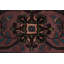 Tapis traditionnel à motif floral avec teinture de légumes 12 x 18 po