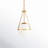 Romo 1-Light Pendant in Natural Brass-861832145