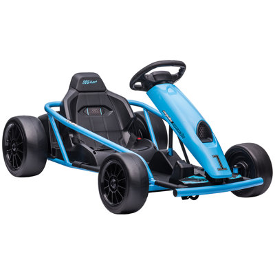 24V 8.1 MPH Electric Go Kart, Drifting Car Battery Powered Ride on Toy Outdoor