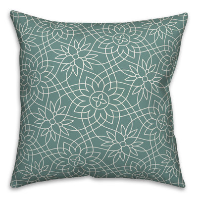 Floral Reversible Throw Pillow