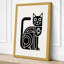Cat Geometric - Wrapped Canvas-360386836-360387048