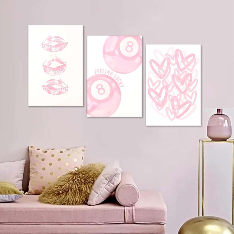 3 Piece Wrapped Canvas Wall Art, 40 cm H x 30 cm W