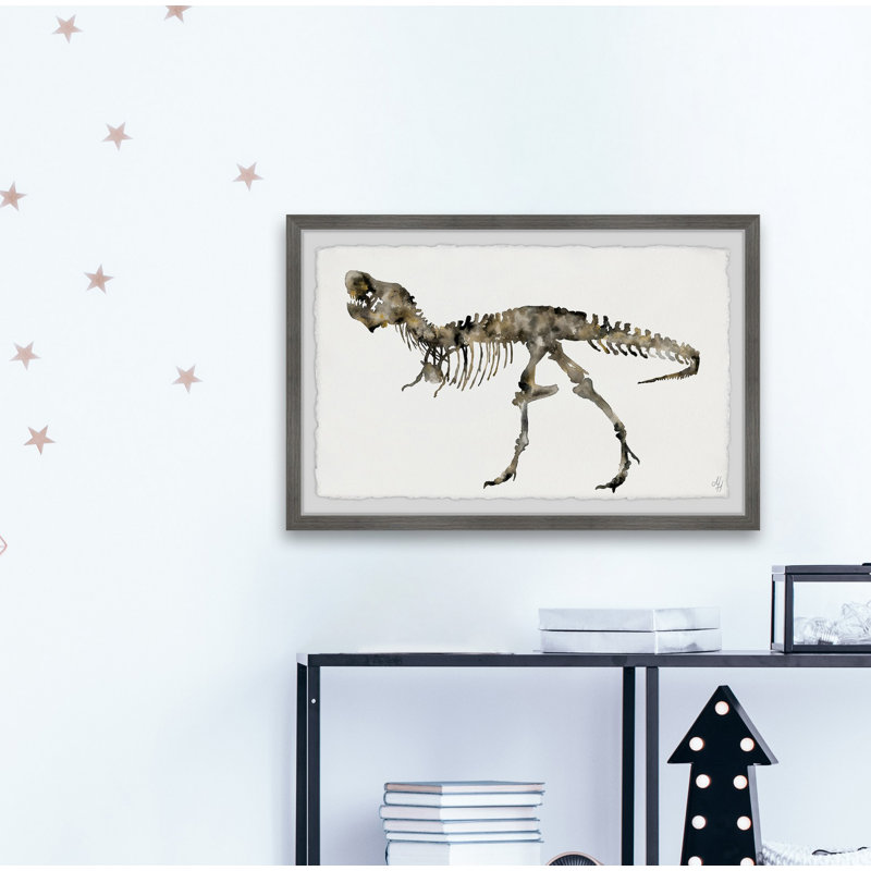 Felsted T-Rex Fossil - Single Picture Frame Painting, 38cm H x 45cm W