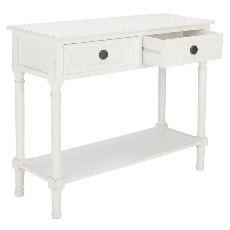 Console 35,5 po Padula, Blanc patiné
