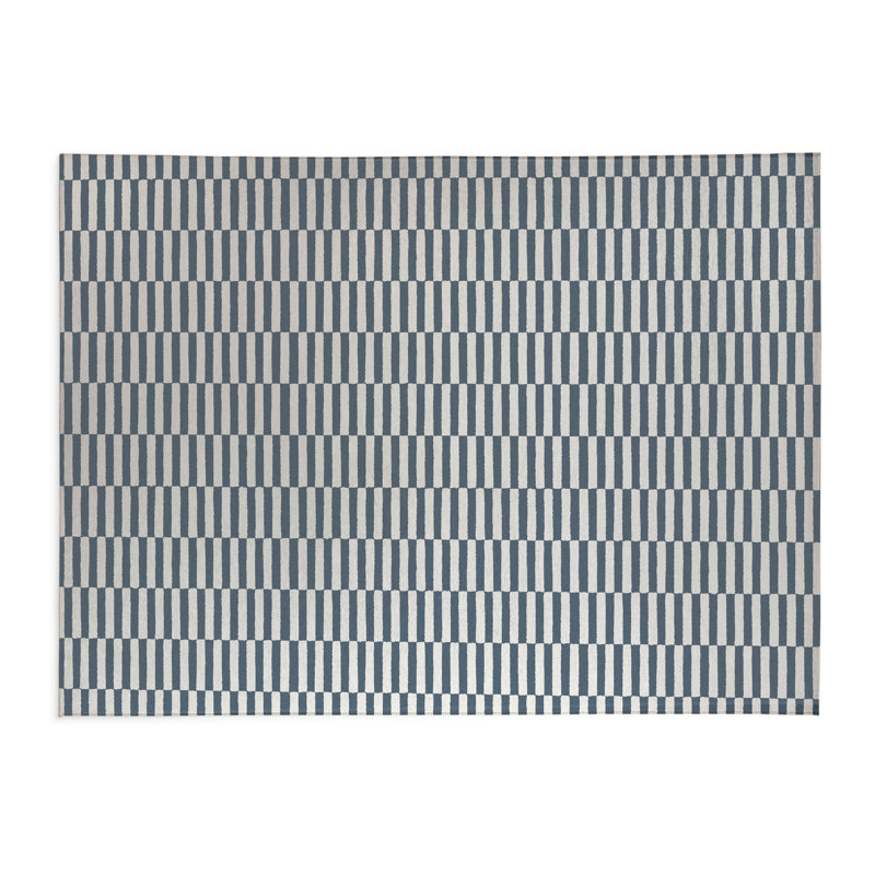 Off Stripe Kids Play Mat, Blue, Rectangle 3' x 5'