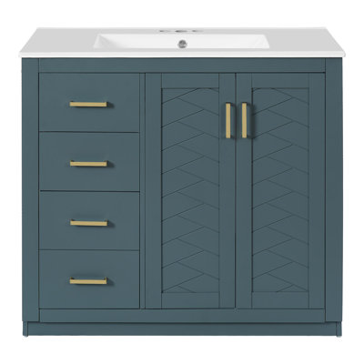 Meuble-lavabo 36 po avec lavabo en céramique