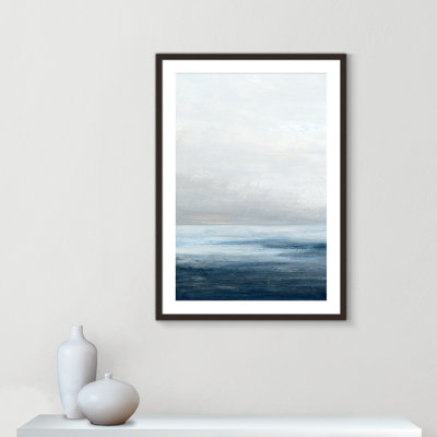 «Calm Ocean Under Cloudy Sky II» par Casa Fine Arts